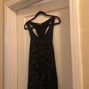 Black metal sequin all saints dress